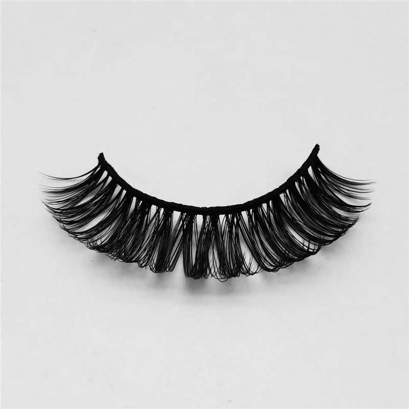 15 mm Pişik Gözlü Kirpiklər D Curl Rus Strip Kirpiklər