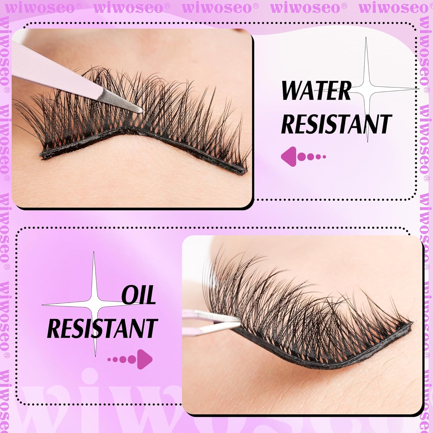 Pingdu Sparkling Eyelash®-in öz-yapışan Wispy Fluffy Kirpikləri ilə mükəmməl görünüş əldə edin