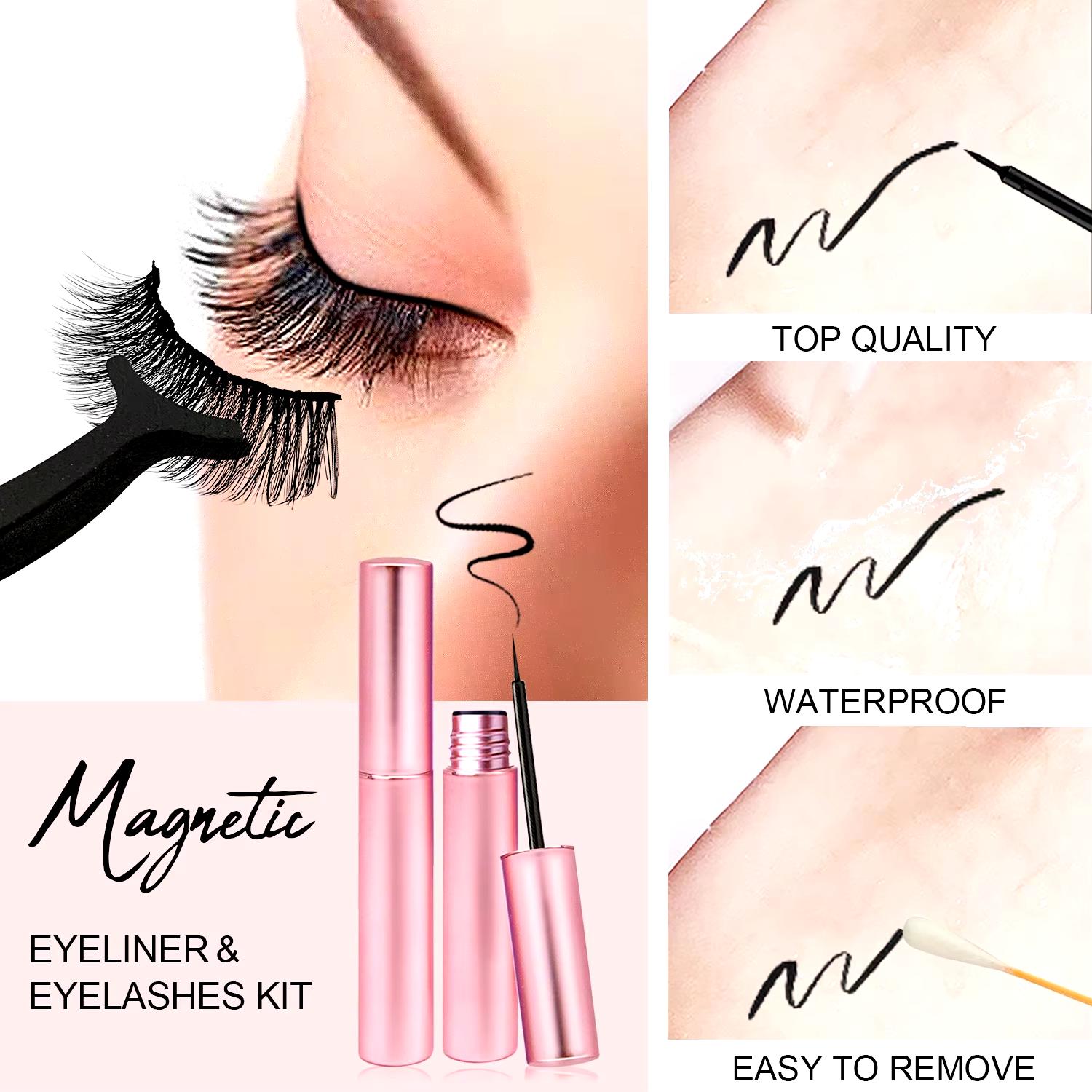 Eyeliner Kiti ilə Sintetik İpək Maqnit Kirpiklər haqqında bilməli olduğunuz hər şey