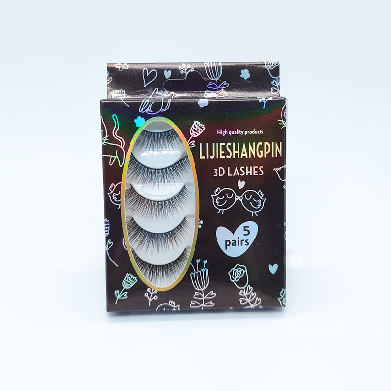 Essential Faux Mink 3D Eyelashes 5 Çox Paketli Yumşaq Pambıq Bandı
