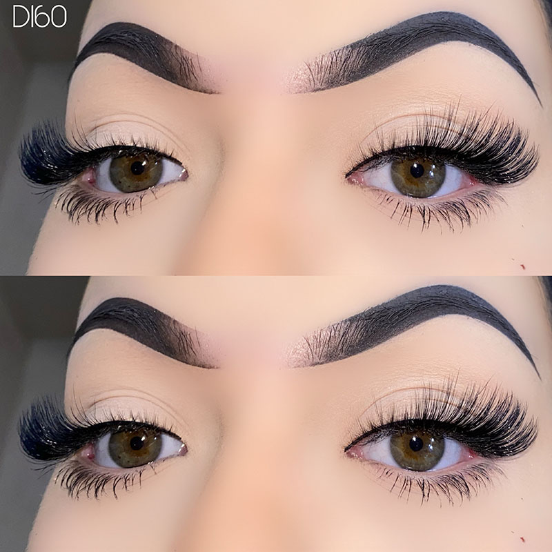 Kirpiklər Faux 3D Mink Kirpiklər Pişik Göz Kirpikləri