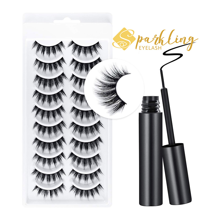 Maqnetik Eyeliner Eyelash Suit Private Label Faux Mink Maqnit Kirpik