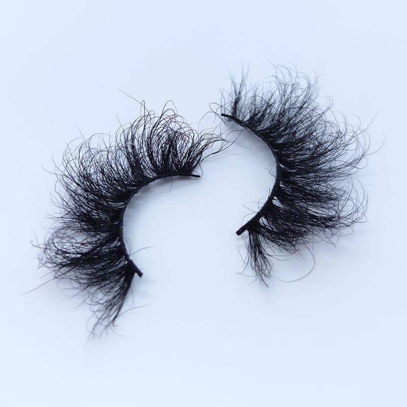 Real Mink Kirpiklər Tüklü Saxta Kirpiklər D Curl Dramatik Saxta Kirpiklər